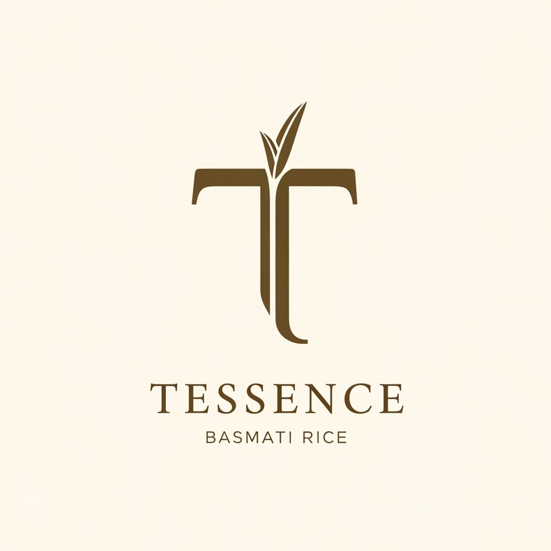so i want a logo for my pusa basmati rice brand which is named as "Tessence" that means taste + essence so i want a logo on letter T only which should be minimal premium and could go well globally