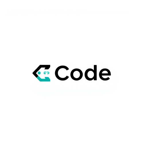 Professional logo design. Minimalist logo design for a modern software company named “Code”. The style should be clean, sleek, and futuristic with simple geometric shapes. Use a monochrome or two-tone palette (black, white, and a subtle accent like blue or green). The word “Code” should be the focal point, possibly stylized with brackets { }, angle brackets < />, or binary-inspired elements. The design should feel professional, scalable, and timeless — suitable for both digital and print use. No clutter, just bold simplicity