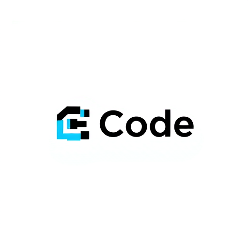 Professional logo design. Minimalist logo design for a modern software company named “Code”. The style should be clean, sleek, and futuristic with simple geometric shapes. Use a monochrome or two-tone palette (black, white, and a subtle accent like blue or green). The word “Code” should be the focal point, possibly stylized with brackets { }, angle brackets < />, or binary-inspired elements. The design should feel professional, scalable, and timeless — suitable for both digital and print use. No clutter, just bold simplicity