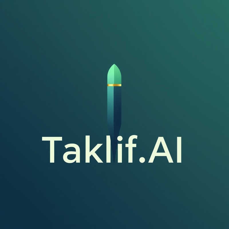 Professional logo design. I want to generate logo for my startup called "Taklif.AI", taklif is an arabic word means assignment .. key words: assignment, pen, ai