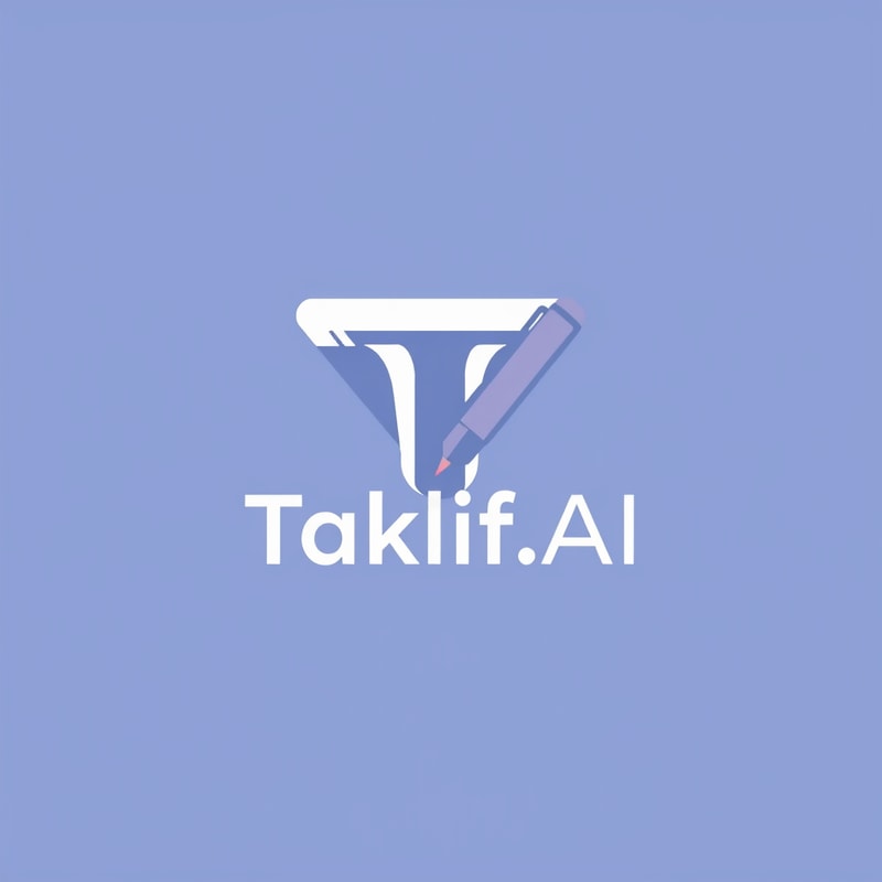 Professional logo design. I want to generate logo for my startup called "Taklif.AI", taklif is an arabic word means assignment .. key words: assignment, pen, ai