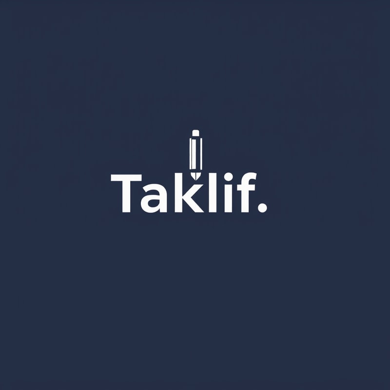 Professional logo design. I want to generate logo for my startup called "Taklif.AI", taklif is an arabic word means assignment .. key words: assignment, pen, ai