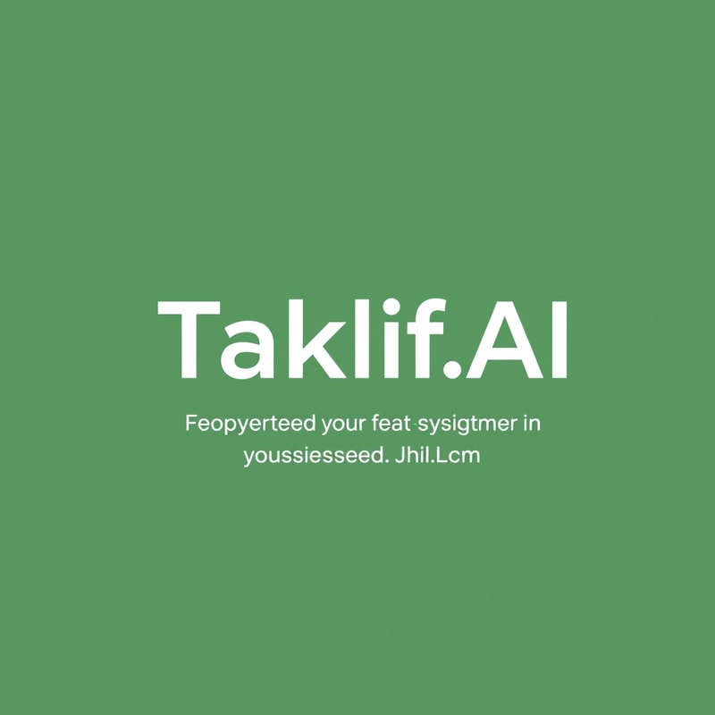 Professional logo design. Design a modern, tech-inspired logo for a startup called 'Taklif.AI.' The word 'Taklif' is Arabic for 'assignment.' our slogan is Empowering Instructors to Craft Unique and Original Programming, Data Science, and Math Assignments with LLMs 