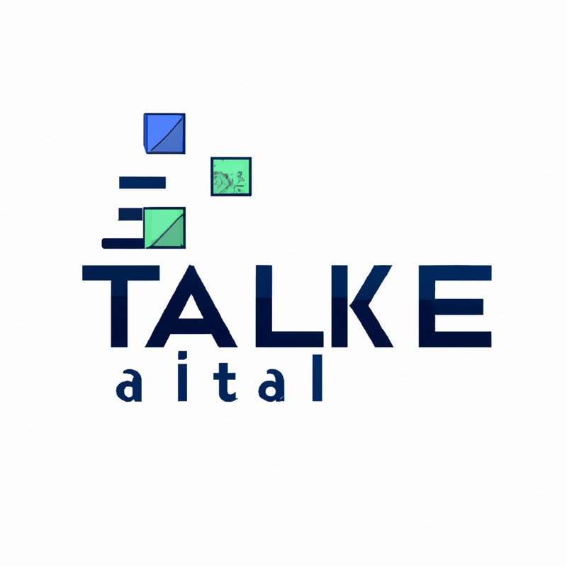 Professional logo design. Design a modern, tech-inspired logo for a startup called 'Taklif.AI.' The word 'Taklif' is Arabic for 'assignment.' Use clean lines, minimalist shapes, and a professional color scheme that reflects innovation, education, and technology.