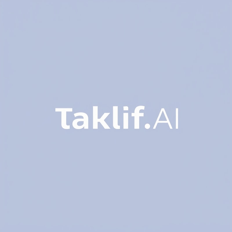 Professional logo design. Design a modern, tech-inspired logo for a startup called 'Taklif.AI.' The word 'Taklif' is Arabic for 'assignment.' try to make negative space with the name