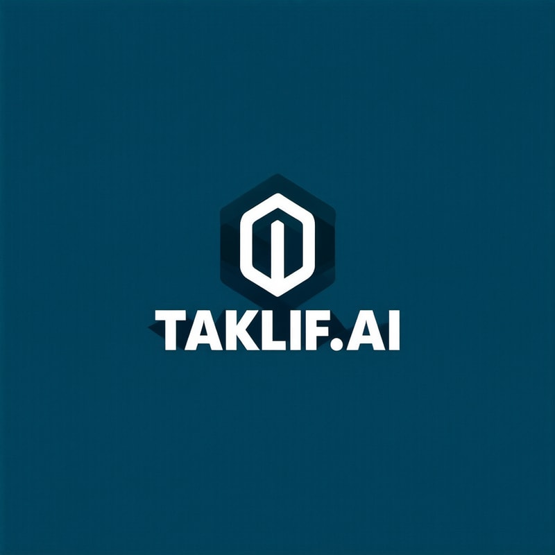 Professional logo design. Design a modern, tech-inspired logo for a startup called 'Taklif.AI.' The word 'Taklif' is Arabic for 'assignment.' our slogan is Empowering Instructors to Craft Unique and Original Programming, Data Science, and Math Assignments with LLMs 