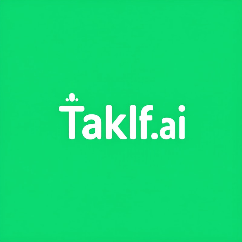 Professional logo design. Design a modern, tech-inspired logo for a startup called 'Taklif.AI.' The word 'Taklif' is Arabic for 'assignment.' our slogan is Empowering Instructors to Craft Unique and Original Programming, Data Science, and Math Assignments with LLMs 