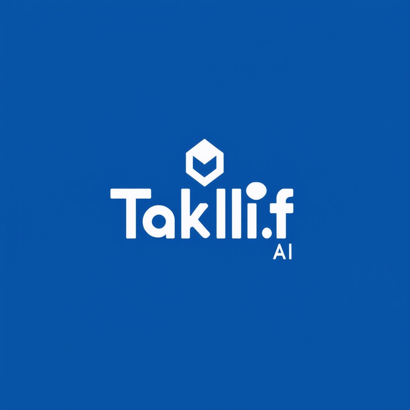 Professional logo design. Design a modern, tech-inspired logo for a startup called 'Taklif.AI.' The word 'Taklif' is Arabic for 'assignment.' our slogan is Empowering Instructors to Craft Unique and Original Programming, Data Science, and Math Assignments with LLMs 