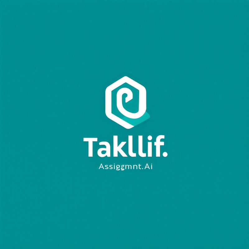 Professional logo design. Design a modern, tech-inspired logo for a startup called 'Taklif.AI.' The word 'Taklif' is Arabic for 'assignment.' our slogan is Empowering Instructors to Craft Unique and Original Programming, Data Science, and Math Assignments with LLMs 