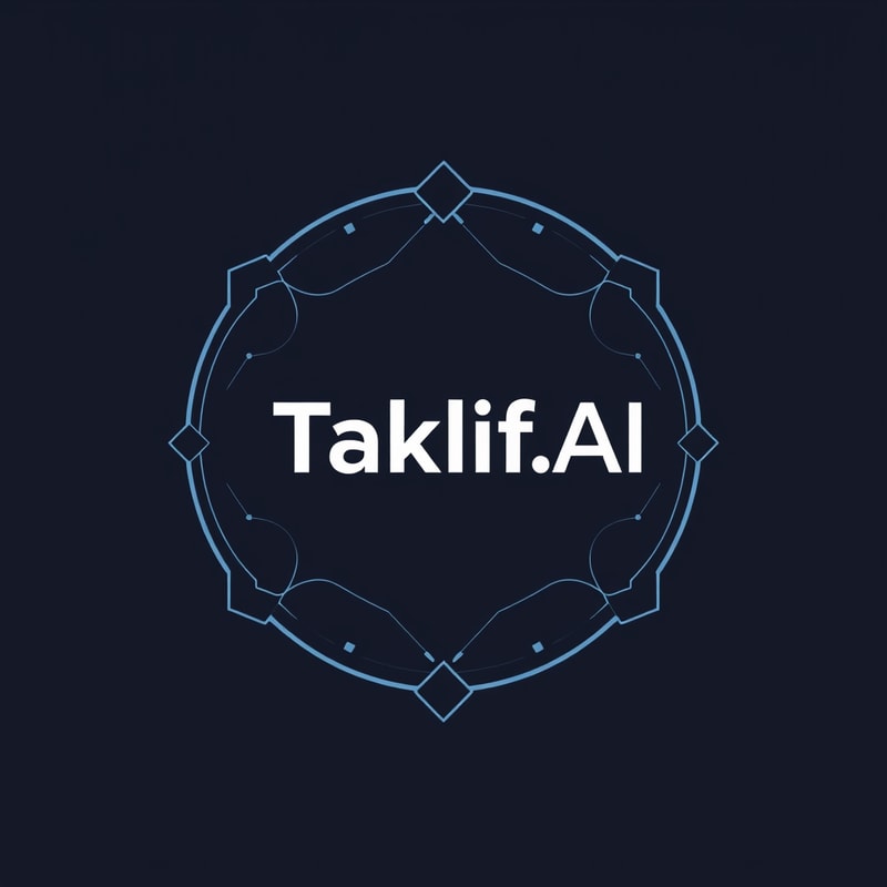 Professional logo design. Design a modern, tech-inspired logo for a startup called 'Taklif.AI.' The word 'Taklif' is Arabic for 'assignment.' our slogan is Empowering Instructors to Craft Unique and Original Programming, Data Science, and Math Assignments with LLMs try to make negative space with the name
