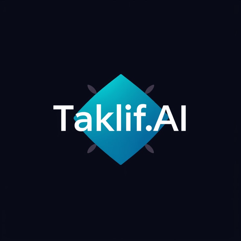 Professional logo design. I want to generate logo for my startup called Taklif.AI, taklif is an arabic word means assignment