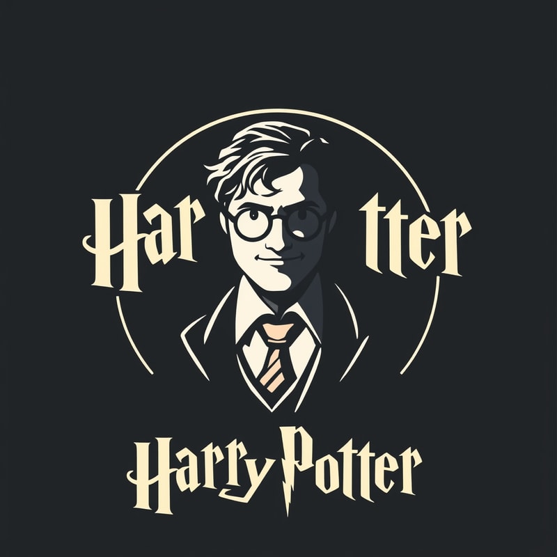 Professional logo design. crea una biografía del creador de harry poter