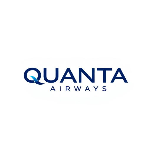 Professional logo design. QUANTA AIRWAYS