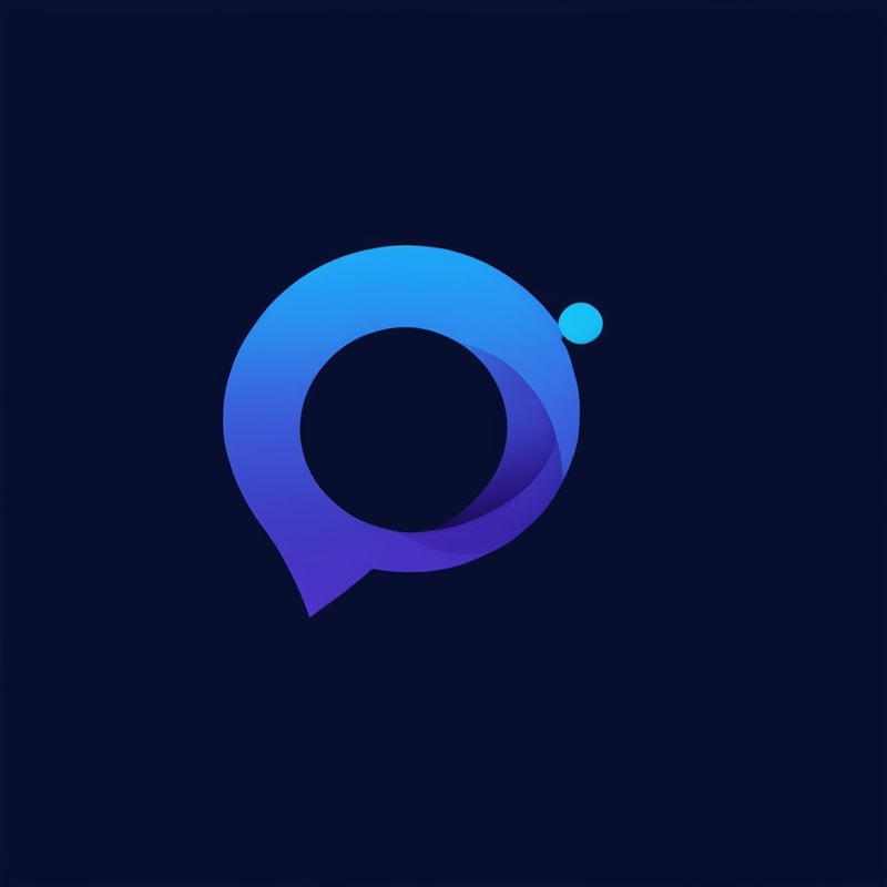 A logo for a company that wants to create an online space for open free and authentic discussions about sexuality from a Christian perspective. Base the logo around a speech bubble. and use blues and deep purples in the colors.