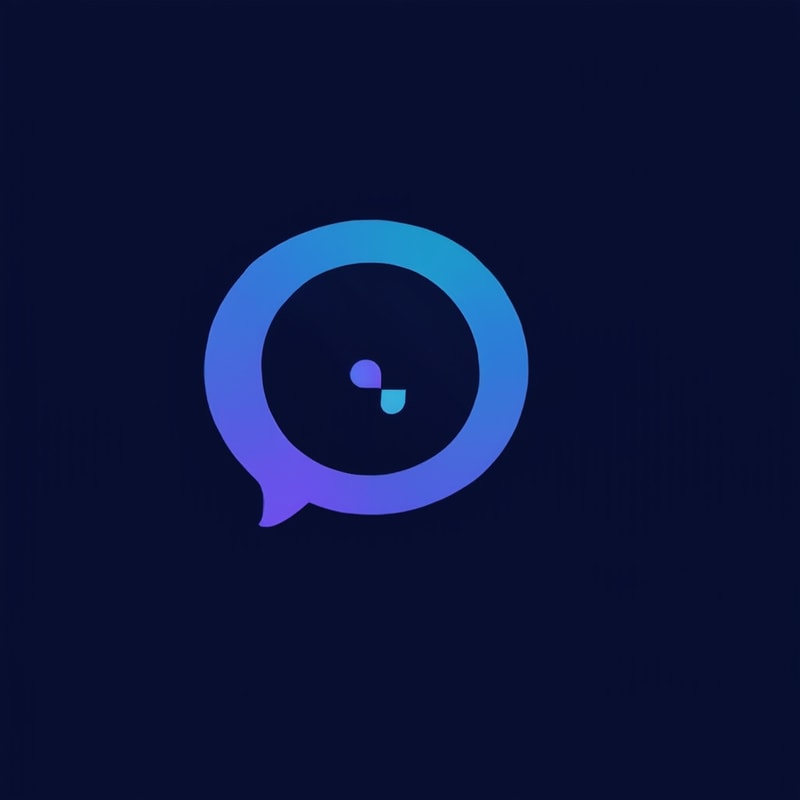 A logo for a company that wants to create an online space for open free and authentic discussions about sexuality from a Christian perspective. Base the logo around a speech bubble. and use blues and deep purples in the colors.