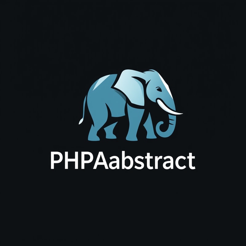 Professional logo design. A want a funny and modern Logo with a Modern elephant and write below "PHPAbstract"