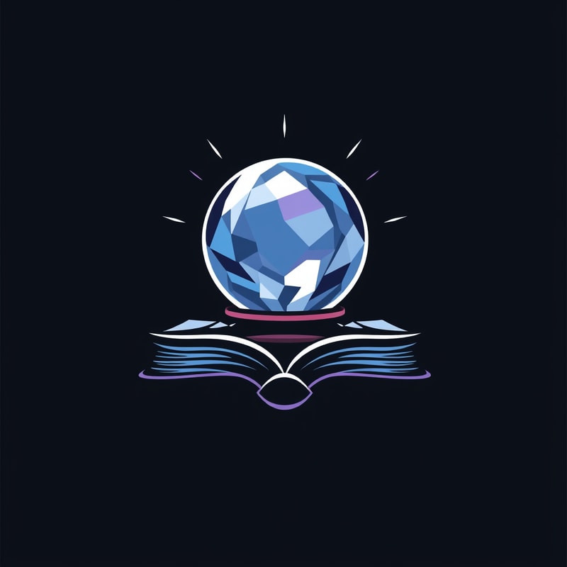 Professional logo design. Create a logo that contains crystal ball and book