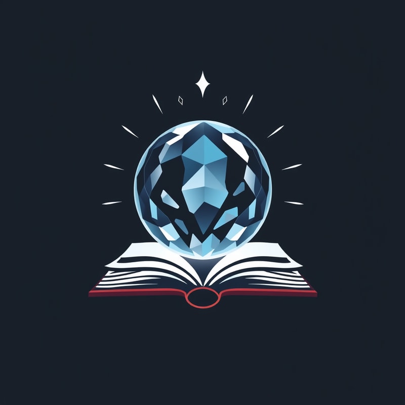 Professional logo design. Create a logo that contains crystal ball and book