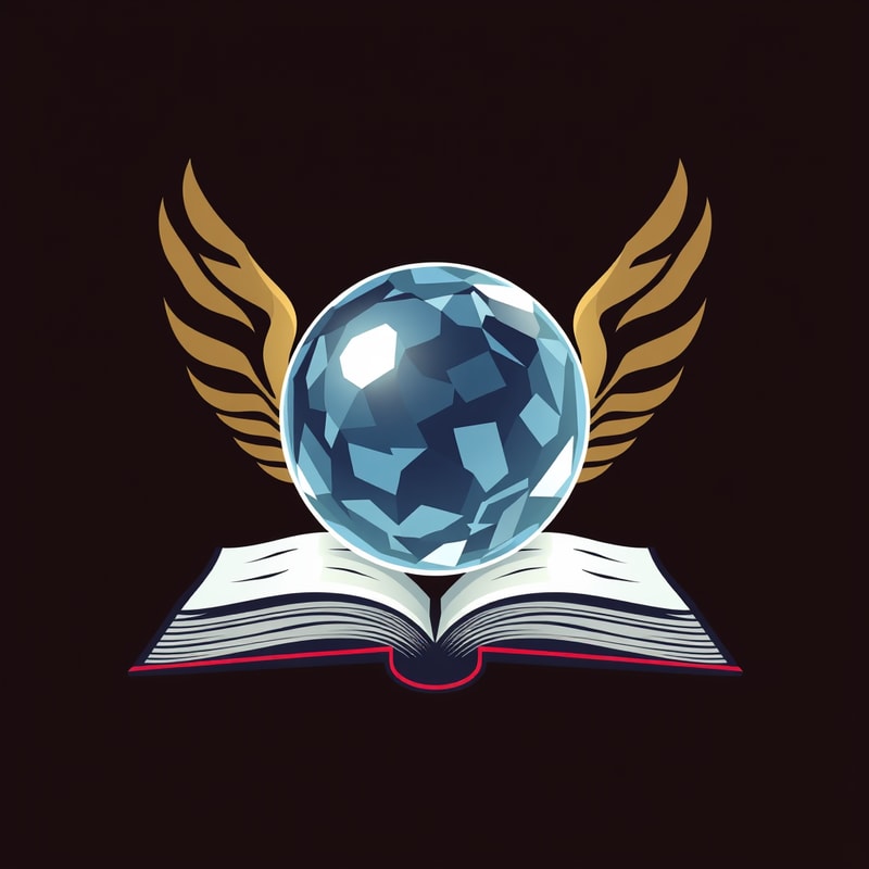 Professional logo design. Create a logo that contains crystal ball and book