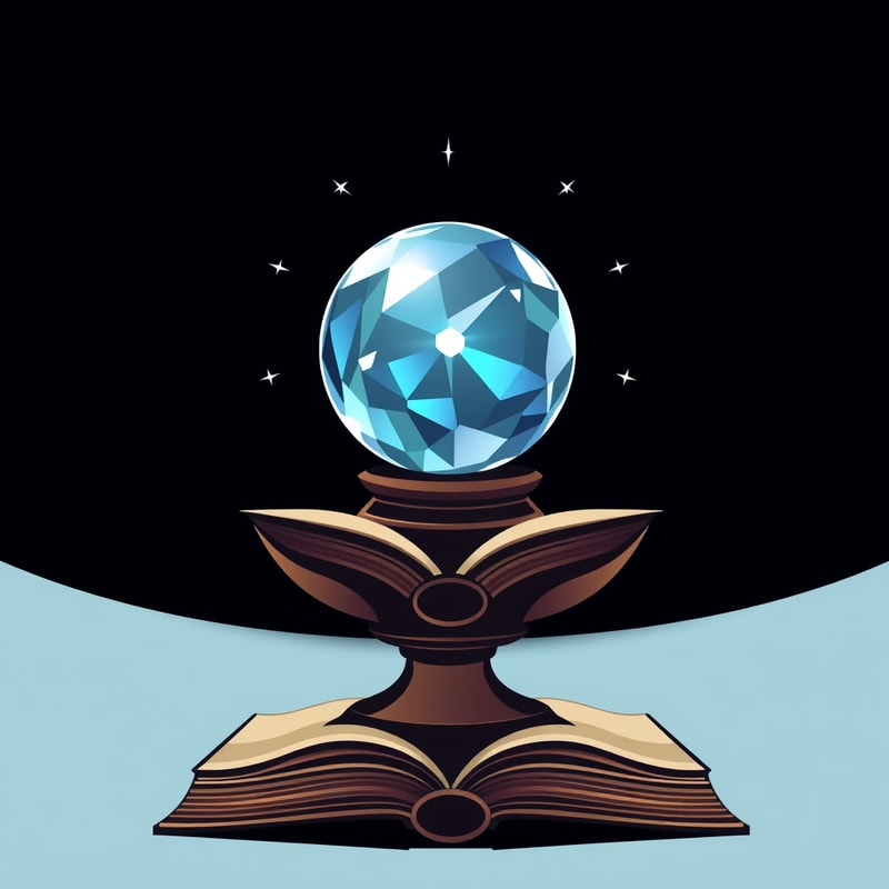 Professional logo design. Create a logo that contains crystal ball and book