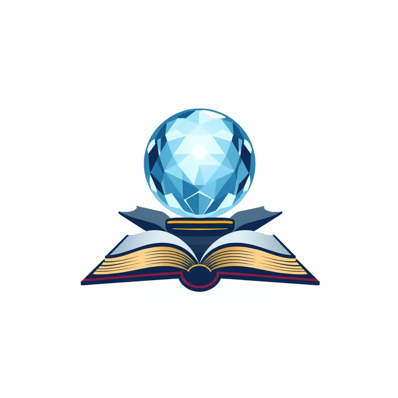 Professional logo design. Create a logo that contains crystal ball and book