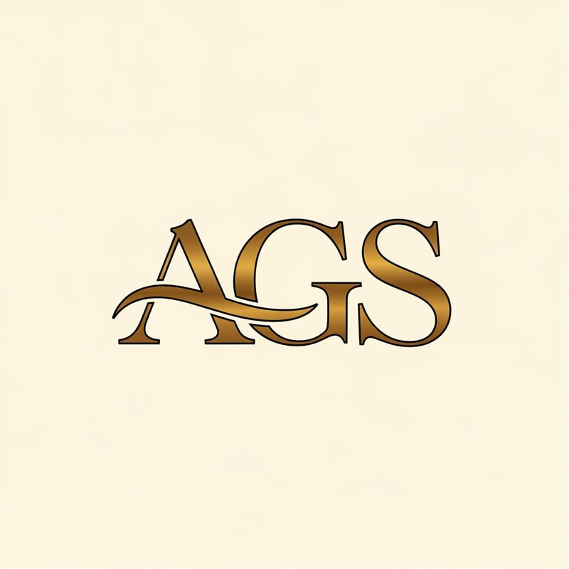 create a logo in AGS text font for jewelry shop that fonts looks like stylish & elegant and the output in vector format . Make a natural connection in AGS only the output in vector format only