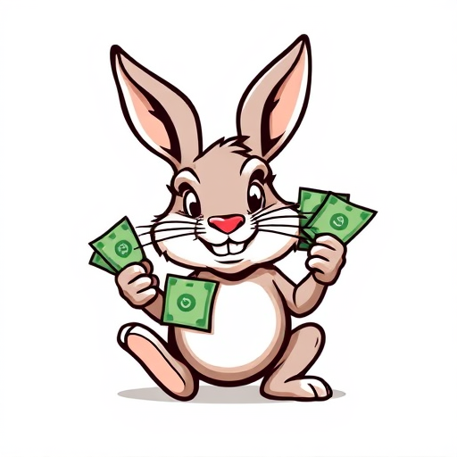 Professional logo design. BAD RABBIT WITH MONEY