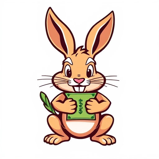 Professional logo design. BAD RABBIT WITH MONEY