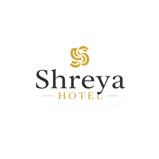 Professional logo design. create a logo for me with name of "Shreya Hotel" with "s" symbol highlighted with design