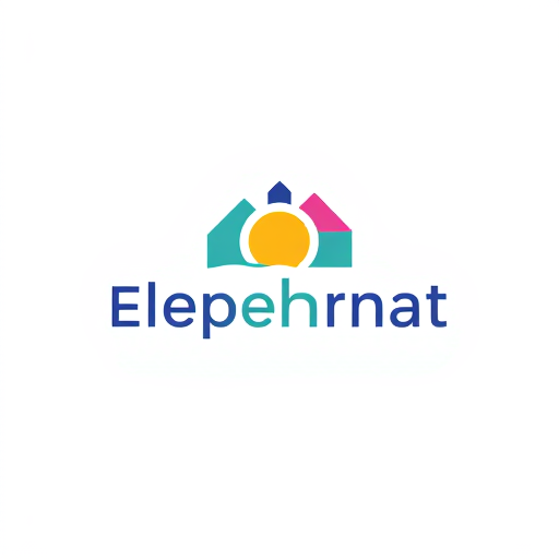 Professional logo design. colorful logo for hiding elepehnat. wordmark