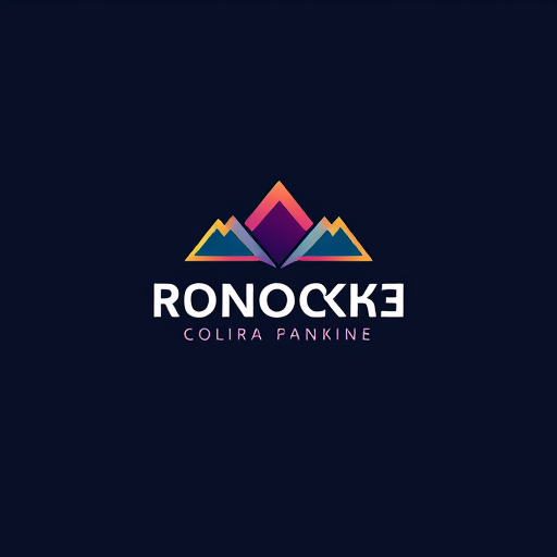 Professional logo design. пончик в минимализме розовый