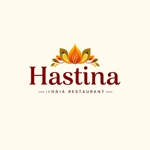 Professional logo design. Design a logo for Hastina restaurant also write Indian restaurant underneath