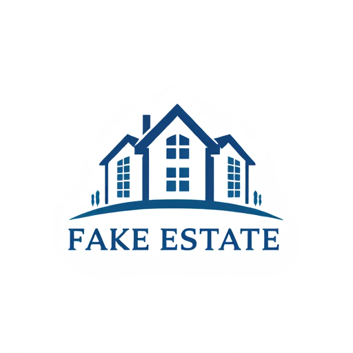 Professional logo design. Fake estate web 