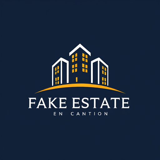 Professional logo design. Fake estate web 