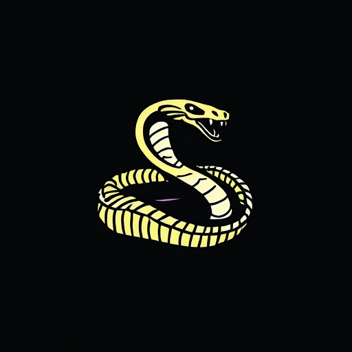 Professional logo design. hidden snake