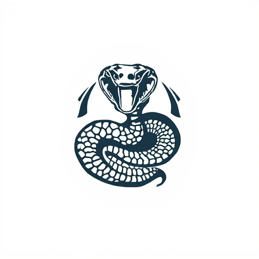 Professional logo design. hidden snake