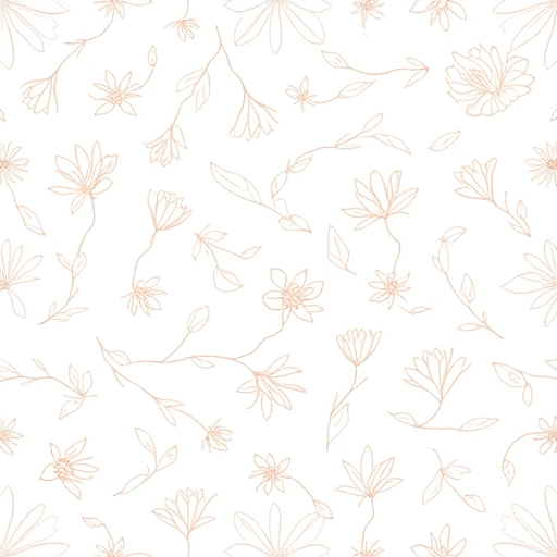 Professional logo design. Generate for me a pattern of delicate and delicate Flowers in white. Vector. The flowers will have to be placed on the package, so make them small and medium-sized. It can be peonies, flower leaves, bush roses and something similar