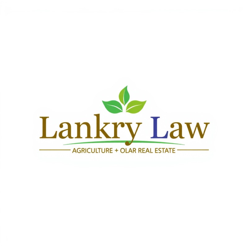 law firm, write "lankry law" focus on agriculture and real estate market. warm colors. add dynamics and movments