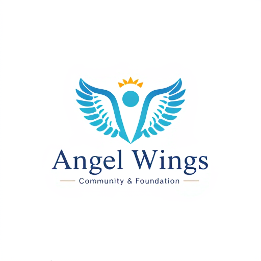 Professional logo design. Create a logo for Business Name “Angel Wings”, Business Description “Community Outreach”, Business Nature / Industry “Community & Foundation”, Business Products / Services “Food, clothes and resources”