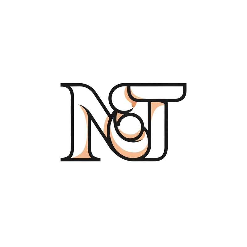 A creative logo design combining the letters “N” and “T” in a harmonious way, where the shapes of the letters subtly form or include the figures of a mother and child — symbolizing love, care, and protection.
The logo should have a mascot-like style, friendly and emotional, with soft curves and warm feeling.
The design should be modern, minimalist, and elegant, suitable for branding.
Use smooth vector lines, balanced composition, and clear readability of the letters “N” and “T”.
Background should be plain or white, ready for professional use as a brand logo.
--v 5 --ar 1:1 --style logo --no text other than “N” and “T”.