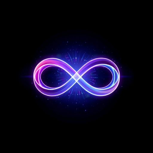Professional logo design. Please generate 3 stunning, eye-catching, compelling, innovative, dreamscape, beyond-reality, photo-scape, and fun favicon in the size of 13cm x 13cm, aspect ratio 1:1, in size for a new community with the details below:Mystical Infinity LoopAn infinity symbol subtly transformed into an abstract ribbon, blending gradients with a starlit background.Theme: inviting, engaging, compelling, psychology-triggered, curiosity-expressed, fun, witty, creative, and inspiringNiche: The power of subconscious mind to amplify and align in the high frequency of the universe in manifesting anything instantly. These are designed to evoke a sense of mystery, wonder, and the audience’s desire to return for more to assure they are more captivating and psychologically compelling.Color-Tone SuggestionsPrimary Gradient: Transition smoothly between #DA9AEEFF (soft lavender) and #18E0F7FF (electric aqua) for a vibrant cosmic effect.Background Colors: Incorporate deep navy (#1A1A4C) or charcoal black (#000000) for contrast and to emphasize the glowing elements.Accent Colors: Add gold (#F4D06FFF) or silver (#E8E8E8FF) for a luxurious touch.Glow Effects: Incorporate white or pastel halos around focal points to enhance the ethereal and high-frequency vibe.