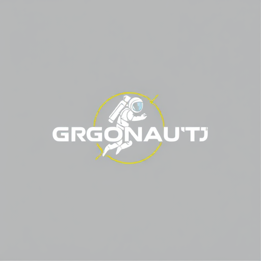 Professional logo design. expand ideas, use a gray background with white and yellow lines for logo. You can use the image of a comic argonaut or astronaut to make reference to the company name. Suggest ideas for posing of the logo to demonstrate moving forward and leading