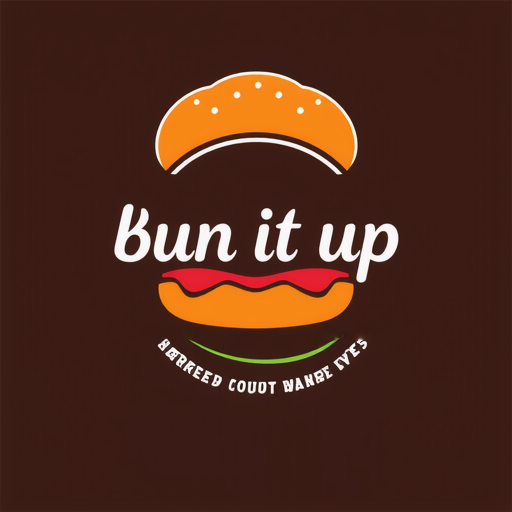 So iam going to be selling different kinds of fillings inside a pav bun Like the pictures I've sent you The concept is street food but with a modern elegant touch The color themes should be vibrant plus classy And the vibe am looking for is fun, energetic, vibrant, street food, fusion. am using indian pav but it will have flavours from around the world inside that indian bun the name is bun it up