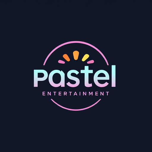 Professional logo design.  studio logo for pastel entertainment (simple colors)