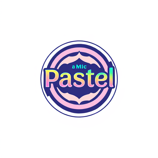 Professional logo design. music label logo for pastel entertainment (simple colors)
