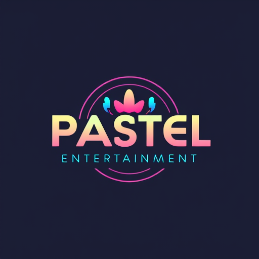 Professional logo design. music label logo for pastel entertainment (simple colors)