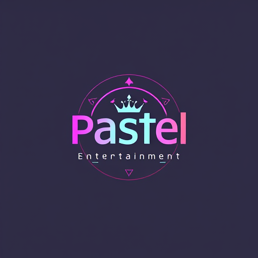 Professional logo design. music label logo for pastel entertainment (simple colors)
