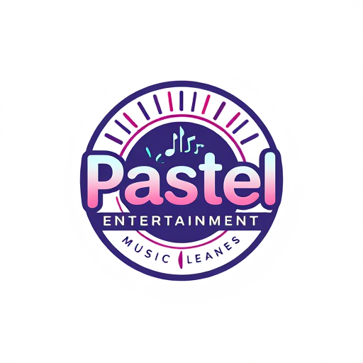 Professional logo design. music label logo for pastel entertainment (simple colors)