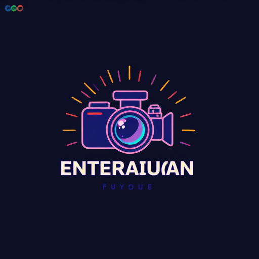 Professional logo design. pastel entertainment with camera 