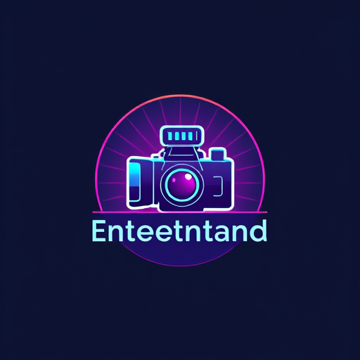 Professional logo design. pastel entertainment with camera 